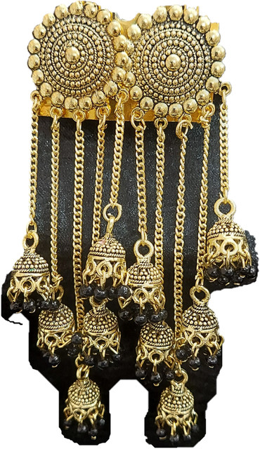 ZnaaZ Long Latkan with chain Gold Touch Jhumka Earring for women Pearl  Metal Jhumki Earring