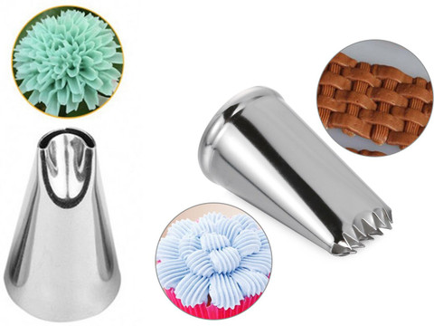 JAMBOREE Pcs Weave Basket Sunflower Nozzle Cake Decorating Icing Tip,  Muffin Cupcake Decoration Stainless Steel Nozzle steel Kitchen Tool Set 