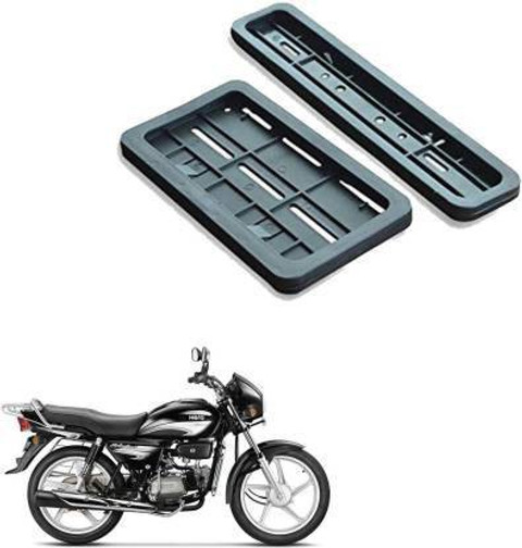 autoformonix Bike Number Plate Frame (Standard Size for All Bikes) (Front  Back) -133 Bike Number Plate (Plastic 28 cm x cm) Car Number Plate