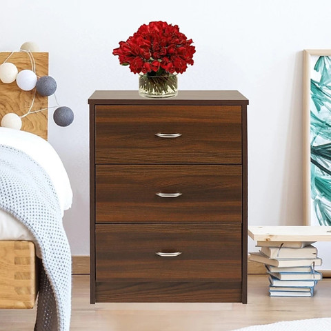 SR CAPITALS Cerified Side Stools Engineered Wood Bedside Table