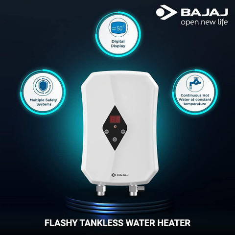 BAJAJ Flashy 3KW Tankless Tankless Instant Water Geyser Price in