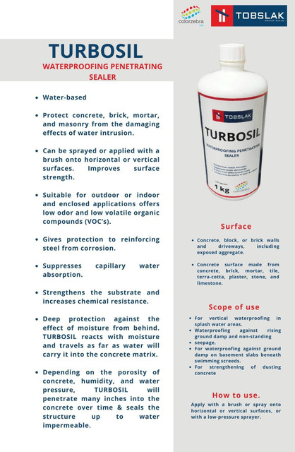 Tobslak Turbosil Waterproofing Penetrating Sealer and Primer