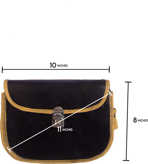 Wise Ninja Black Sling Bag Bus Conductor Leather Cash Bag/Petrol