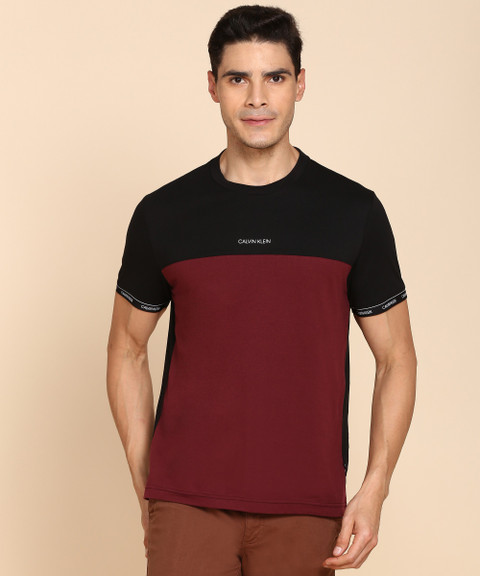 Calvin Klein Jeans Printed Men Round Neck Black T-Shirt Buy - Main Image