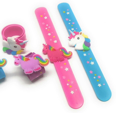 Tera13 Unicorn Slap Bands Flip Bracelet Wristbands for