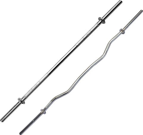 Gym Insane 3ft curl barbell 3ft straight solid iron rod home gym