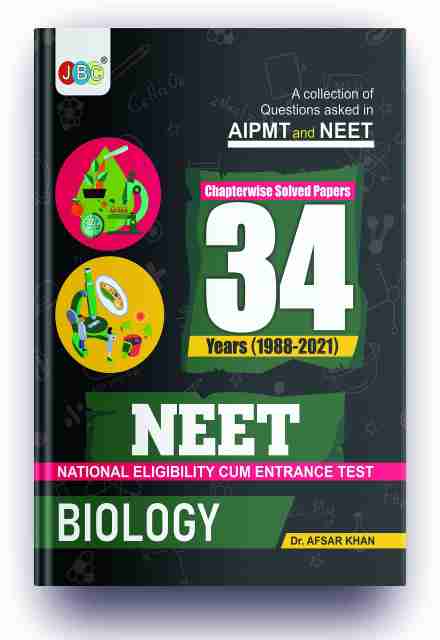 Biology NEET 34 Previous Years Solved Papers Book, NTA 34 Previous Year ...