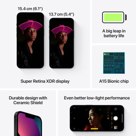 iPhone 13 ( 128 GB GB Storage, Midnight) Online at Best
