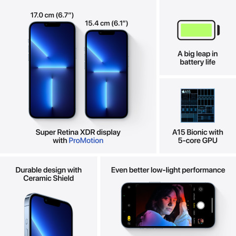 Apple iPhone 13 Pro シエラブルー 128GB iPhone 13 Pro ( 128 GB GB Storage, Sierra Blue ) Online at