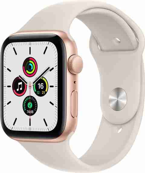 Apple Watch SE (GPS, 44mm) Gold Aluminium Case with Starlight