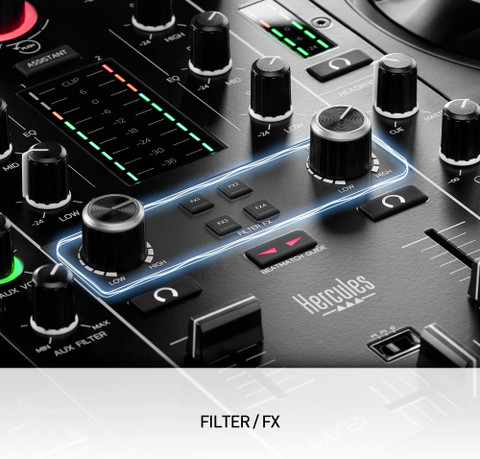 Hercules DJControl Inpulse 500: 2-deck USB DJ controller for