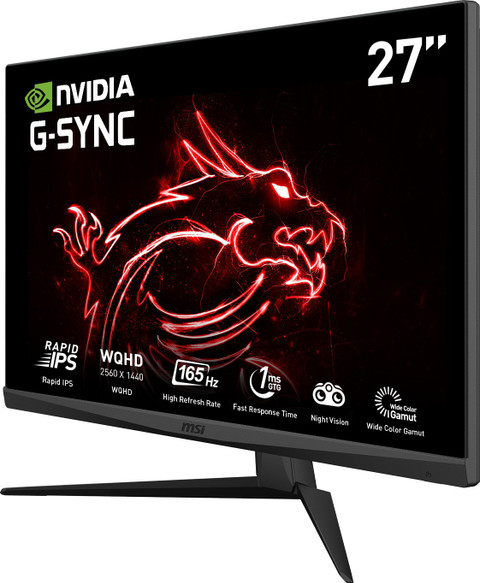 MSI OPTIX G273QPF BLACK 27インチ ゲーミングモニター Amazon.co.jp