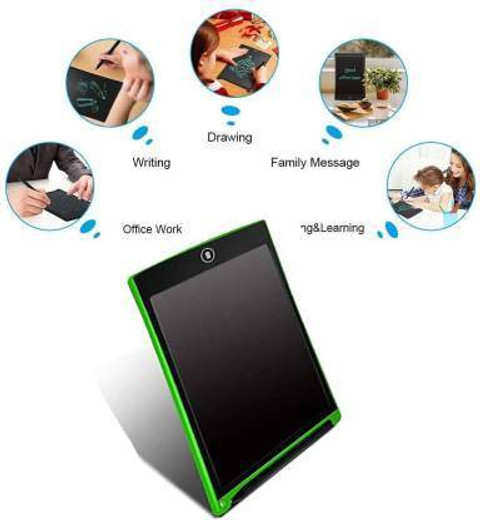 Backet LCD Mini Writing Drawing Pad Notepad for Kids, LCD Draft Pad  Smart eWriter for Home, School and Office (Green)