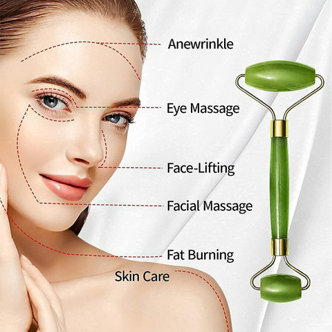 MORVIKA T-Shaped Gold Electric Vibration Facial Massage With 100% Natural  Jade Stone Wit h Gua Sha Tools,Aloe Vera Cool Gel Eye Mask Summer Ice  Cooling Sleeping Mask. Massager