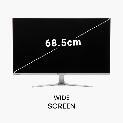 ZEBRONICS 68.58 cm (27 inch) Full HD IPS Panel Wall Mountable