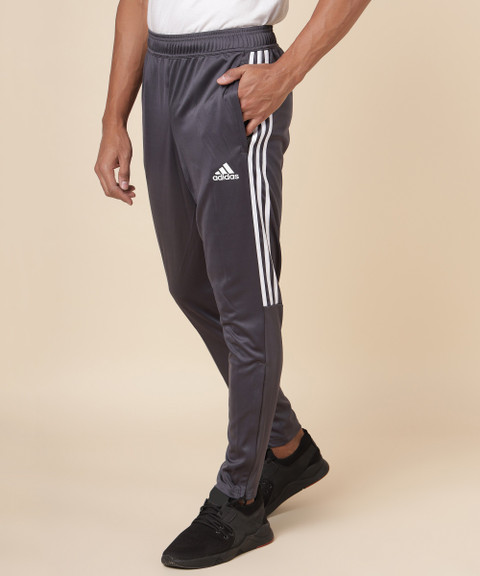 ADIDAS Solid Men Grey Track Pants Buy ADIDAS Solid Men Grey