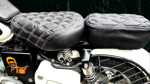 ANK BULLET Diamond cut Design Seat Cover for Classic 350 and 500