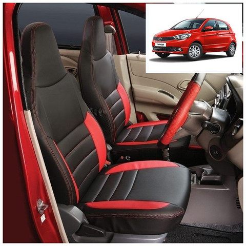 AutoSafe Leather Car Seat Cover For Tata Tiago Price in India
