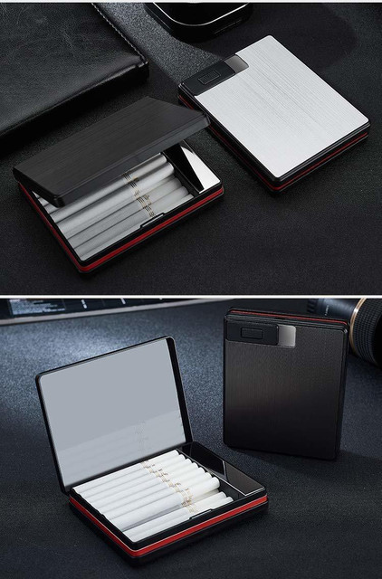 cigarette case with lighter flipkart Auslese Cigarette Case with Lighter 2in1 Cigarette Case with Lighter King  Size Portable Pack 20pcs Regular Size Cigarettes USB Lighters Cigarette  Lighter Price in India