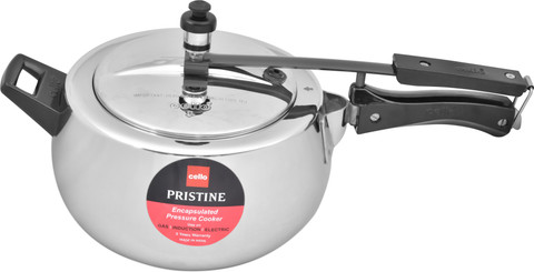 cello Pristine Encapsulated Inner Lid L Inner Lid Induction Bottom  Pressure Cooker
