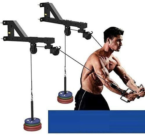 IBS Tricep Workout Machine Wall-Mounted Cable Pulley System for