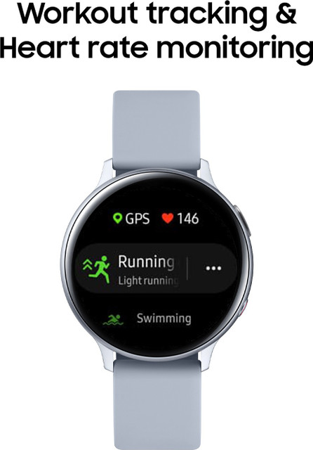 Samsung Galaxy Watch Active Aluminium AMOLED Display with Upto Days  Battery Life