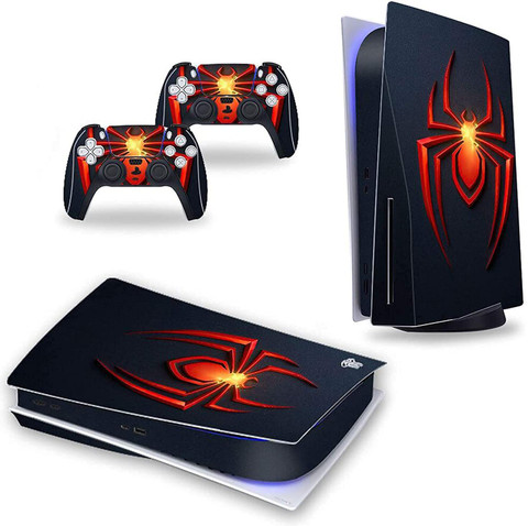 Skinny PS5 Skin Spider-Man Logo for PlayStation Disc Edition 1x Console  Skin, Gaming Accessory Kit