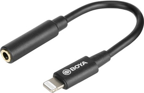 BOYA BY-K3 6cm Female TRRS to Male Lightning Adapter Cable Cable