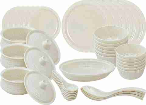 cello Pack of 40 Melamin Magneta Onex 40Pcs Dinner Set