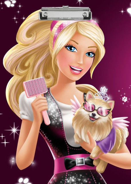 flipdecor barbie doll digital reprint clip board