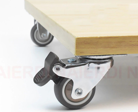 VicTac 360' Swivel Type Revolving Silent High Grip TPR Soft Rubber  Furniture Castor Wheel Set of Pieces With Brake For Platform Trolley  Chair, Noise