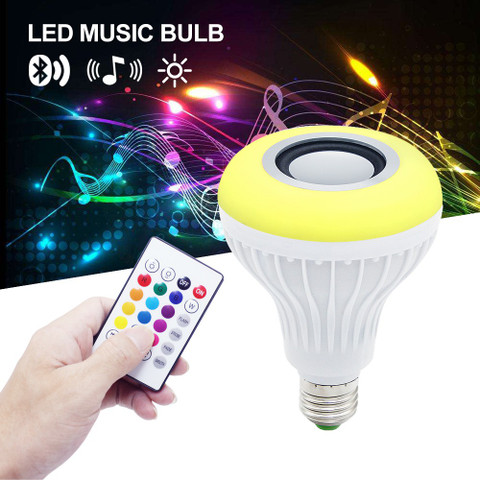 Musify Hot Selling LED RGB Bluetooth Speaker Bulb Wireless Music Playing  Light Lamp With Remote Controller Light Changing Bulb Led Night Bulb With  MP3