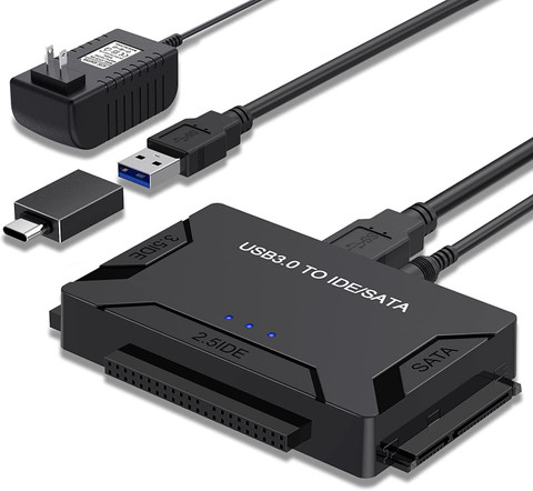 microware USB to IDE/SATA Converter Hard Drive Adapter with