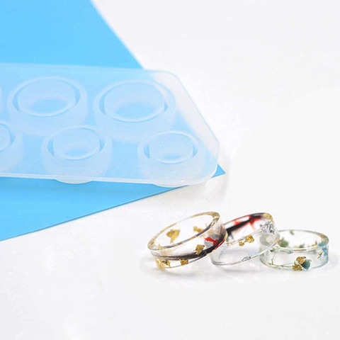 Ditya Crafts Resin Ring Molds Silicone Ring Molds Assorted Sizes