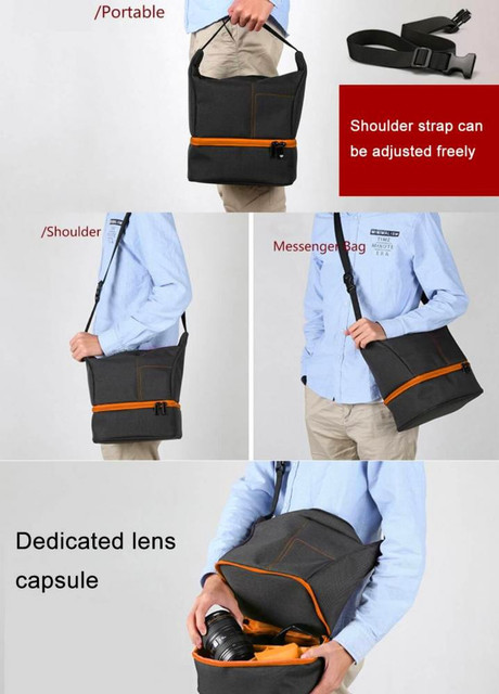 SIDRUM JNL-13 DSLR bag case with shoulder strap waterproof Camera