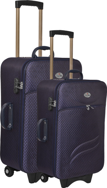 CITY BAG Medium Cabin Luggage (61 c m)Trolley Bag Travel bag Two Wheel AND  Number Lock Expandable Cabin Check-in Set Wheels 24 inch