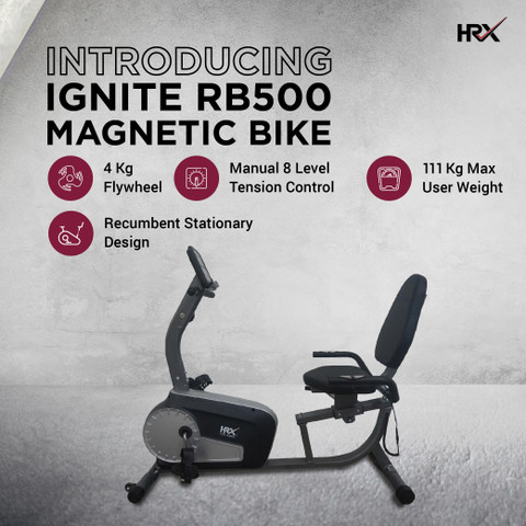 HRX Ignite RB500 With 4Kg Flywheel and 8level Tension control with