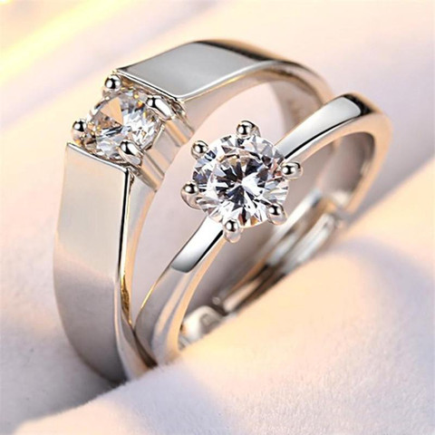 Wedding Ring Set Boy And Girl Promise Rings Stylish Adjustable