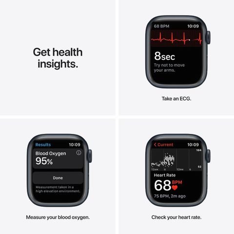 Apple Watch Series7 (GPS, 41mm) - Midnight Aluminium Case with