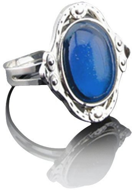 RVM Jewels Color Changing Mood Ring Oval Shape Crystal Antique
