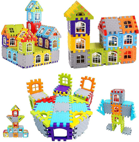 AEXONIZ TOYS Non-Toxic Home House Building Blocks Toy Game Set for