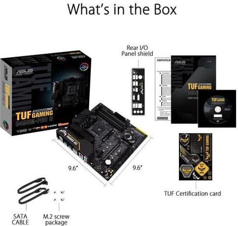 ASUS TUF B450M-PRO Gaming-II AM4Socket Micro-ATX AMD B450 Chipset