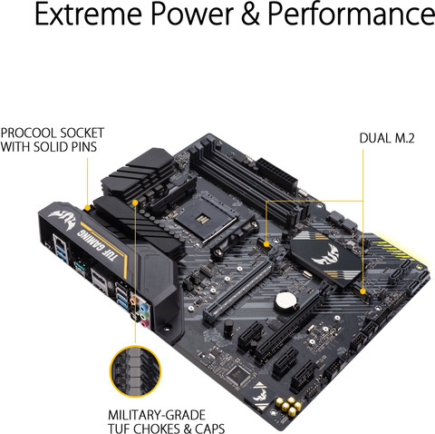 ASUS TUF Gaming B450-Plus II AM4Socket ATX AMD B450 Chipset