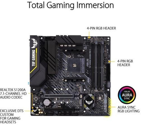 ASUS TUF B450M-PRO Gaming-II AM4Socket Micro-ATX AMD B450 Chipset