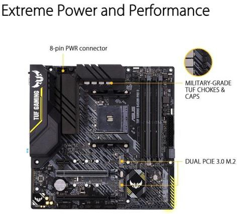 ASUS TUF B450M-PRO Gaming-II AM4Socket Micro-ATX AMD B450 Chipset