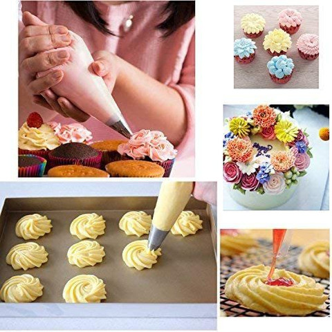 BAKERS4U Food Grade Icing Piping Bags Medium Size, Set of 50PCS Reusable  Piping Bag