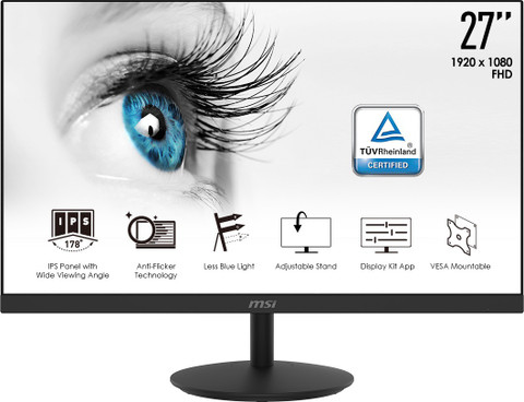 MSI MPI271 シリーズ MSI 68.58 cm (27 inch) Full HD IPS Panel Monitor (PRO MP271