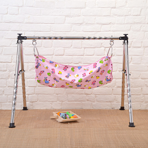 JIN foldable round stainless steel cradle(Baby jhula) Buy Baby