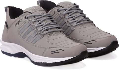 JAVIO Men Grey Stylish Sports Casual Sneakers Gym Cycling Walking