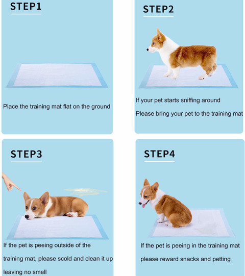 VLASCA Training Pad for Dogs,Cats,Puppies,Urine mats,Poop Pee Pads 20  Pcs(60 X 90 cm) Disposable Dog Cat Diapers